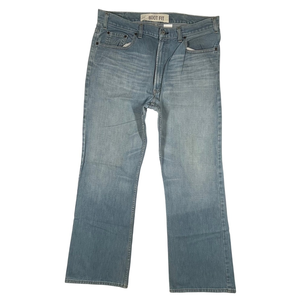 Gap Boot Fit Jeans Mens 38x32 (Fits 36x31) Light Wash Vintage Y2K USA *Flaws